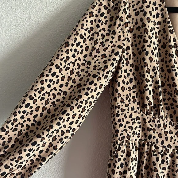 J.Crew Leopard Print Midi Dress - Picture 3 of 8